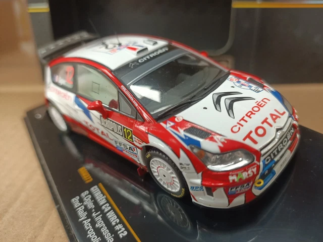 Miniature IXO Citroën C4 WRC Ogier Rally Acropolis 2009 – Échelle 1/43