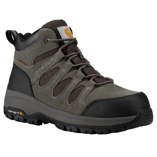 CARHARTT MEN'S DEARBORN Mid Waterproof Composite Toe Work Boot Grey ...