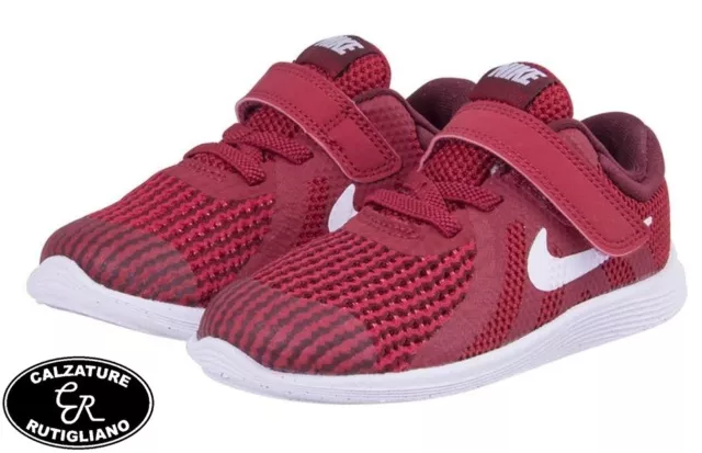 Nike Revolution 4 (Tdv) Scarpe Bambino Ginnastica Runner Rosso - 943304 601