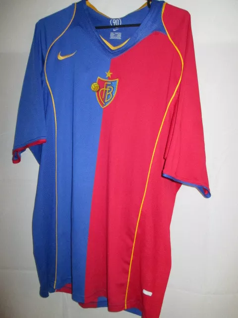 FC Basel 2004-2005 Home Football Shirt Size Large 42"-44"