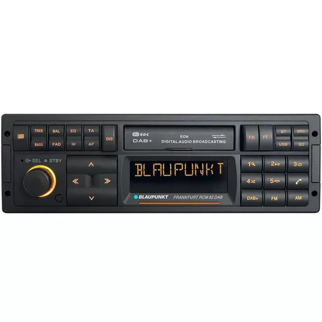 Rétro Autoradio Radio Blaupunkt Frankfurt Rcm 82 DAB USB MP3 SD Bluetooth A2DP