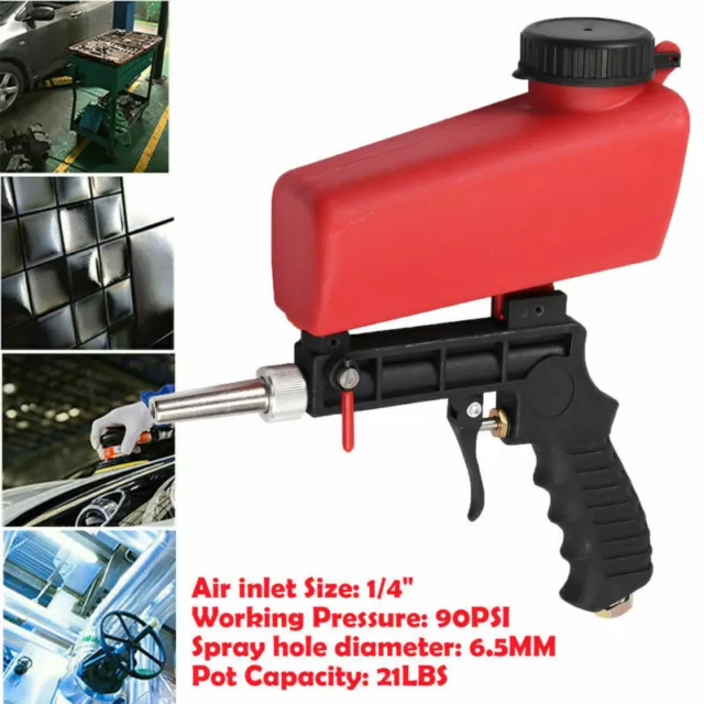 Handheld Air Flow Speed Gun Sand Blaster Sandblaster Sandblasting Tool