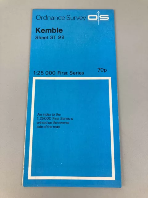 KEMBLE 1959 Old Vintage OS Ordnance Survey 1:25000 First Series Map Sheet ST 99 2