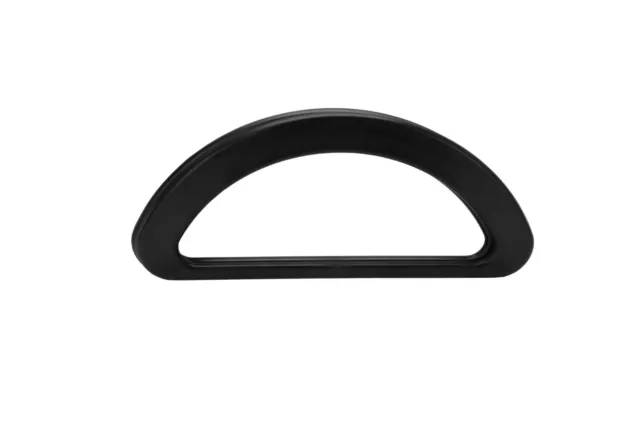 1 Pair Black Plastic 'D' Shaped Handles, Sewing, Knitting, Craft, Design. S7854