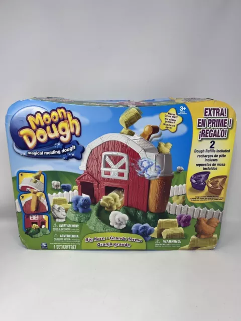 Moon Dough BARN Farm Animals Magical Molding Dough Never Dries Out Magic - NEW