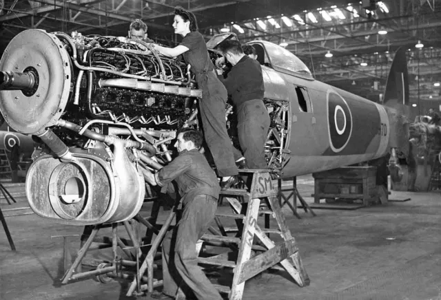 WW2 WWII Photo World War Two / RAF Typhoon Factory Production Royal Air Force