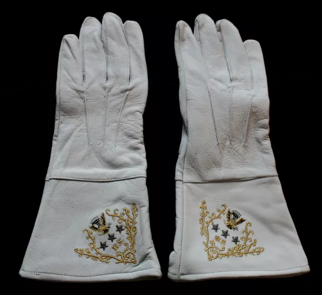 Leder Handschuhe CSA civil war Offizier Uniform Konföderierte Staaten sca KVM117