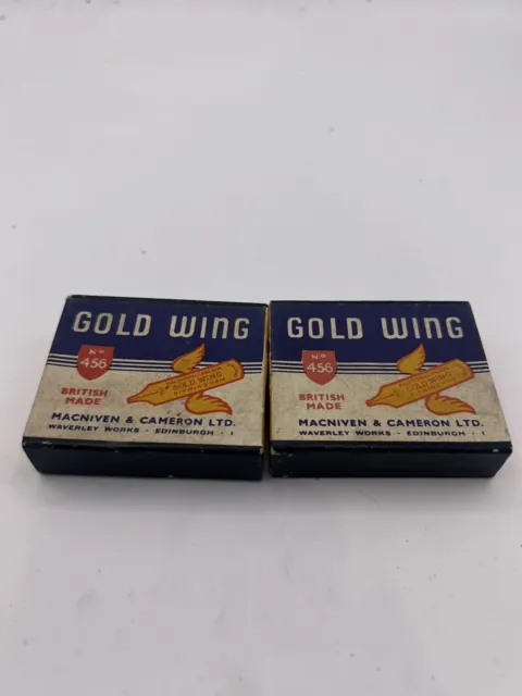 2 Boxes GOLD WING No. 456 by MacNiven & Cameron in Original Box Sealed Unopened.