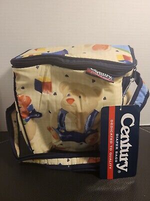 Vintage Century Baby Diaper Bag NWT- Bears and Blocks