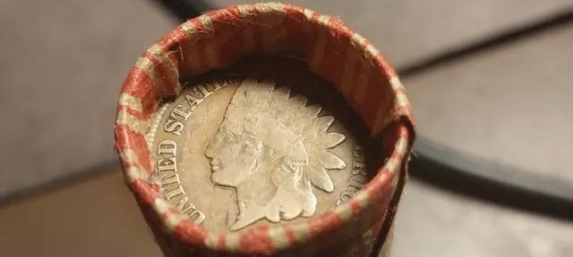 50 Cent Wheat Penny Roll Indian Head Penny on EACH END