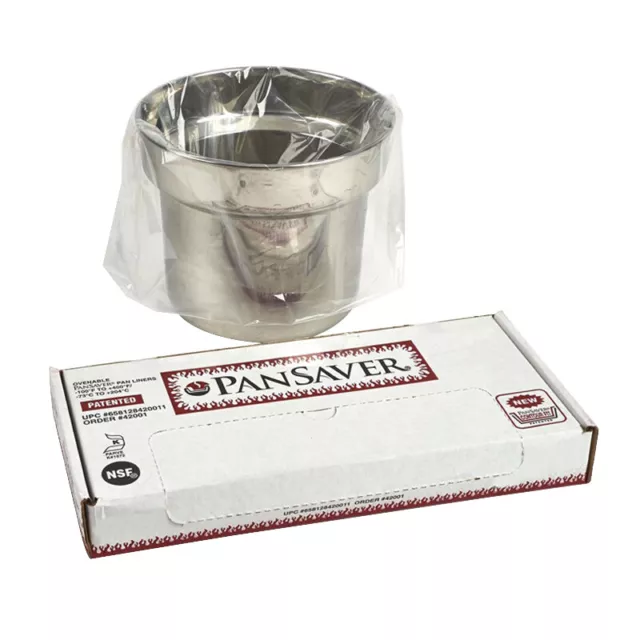 Pansaver 42011 Disposable Pan Liners For 6 Qt. or 7 Qt. Steam Table Round Insets