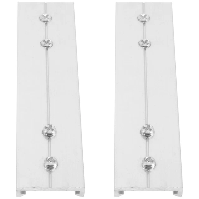 2 Pcs Curtain Rail Fixings Ceiling Metallic Curtains Curtain Track Glider