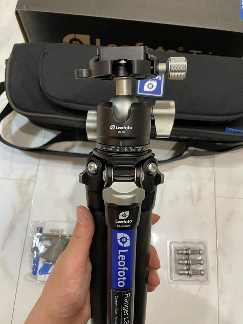 Leofoto Leopot LS253CM LH30 Carbon Tripod Pan Head Set 3 Stage Mini