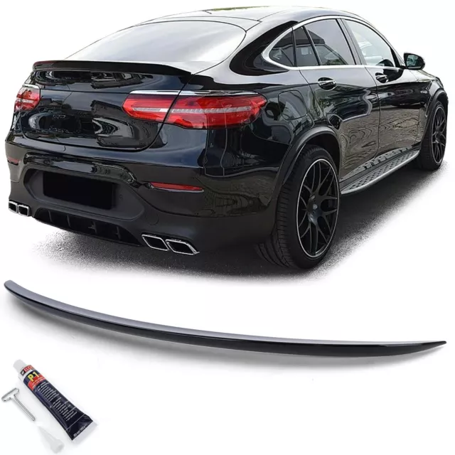 Sport Heckspoiler Schwarz Glanz mit ABE für Mercedes GLC Coupe C253 16-19