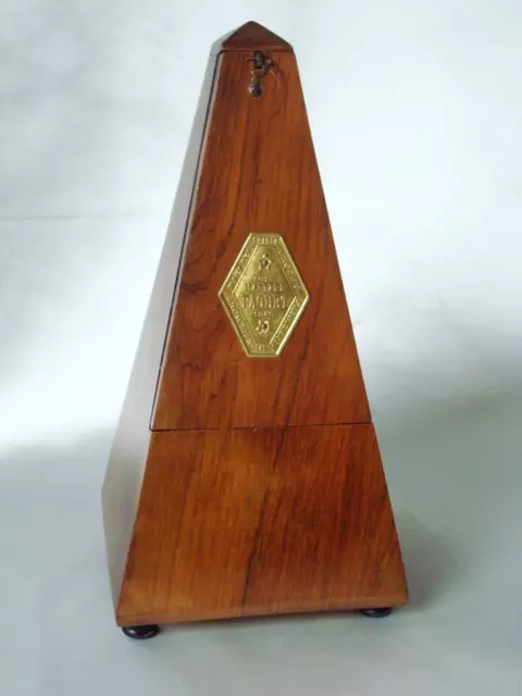 TRES ANCIEN METRONOME MAELZEL PAQUET FRANCE  en NOYER 1815-1846