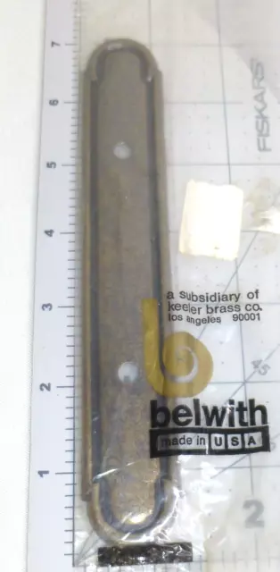 Belwith N3391 KBC Brass Cabinet Drawer Pull Handle Back Plates Keeler 7" 400 KBC