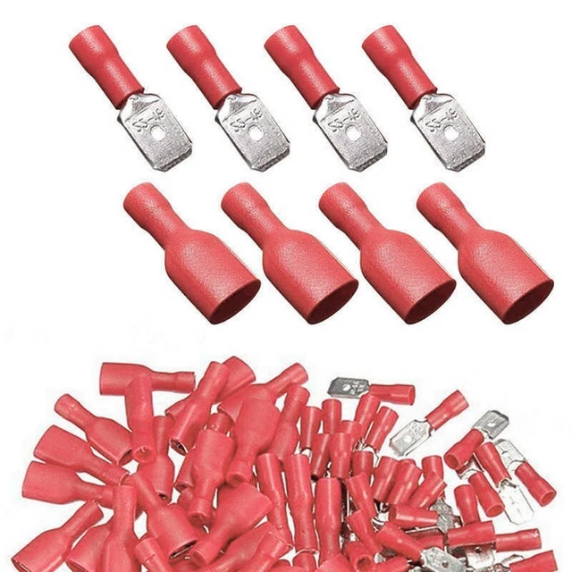 Connecteur Faston Femelle 0,5-6 Mm² – Manchon à Sertir Pour Câblage électrique