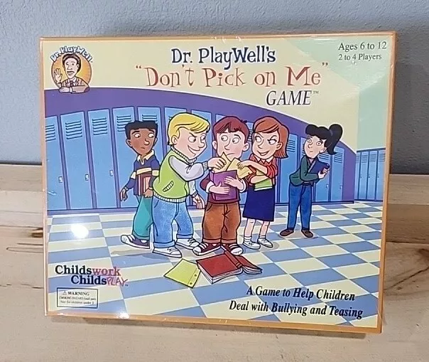 Dr. PlayWell's Don't Pick On Me Game Help W/ Bullying Teasing Ages 6-12 Sealed