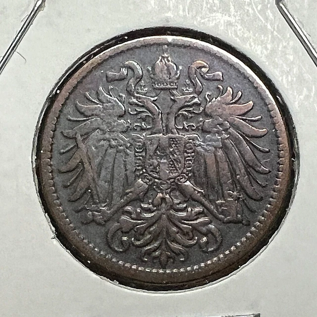 1916 Austria 2 Heller High Grade Coin