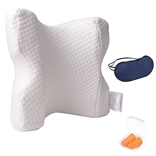 Grand Couple Pillow Cuddle Pillow Neck Cervical Memory Foam Pillow Grande-white