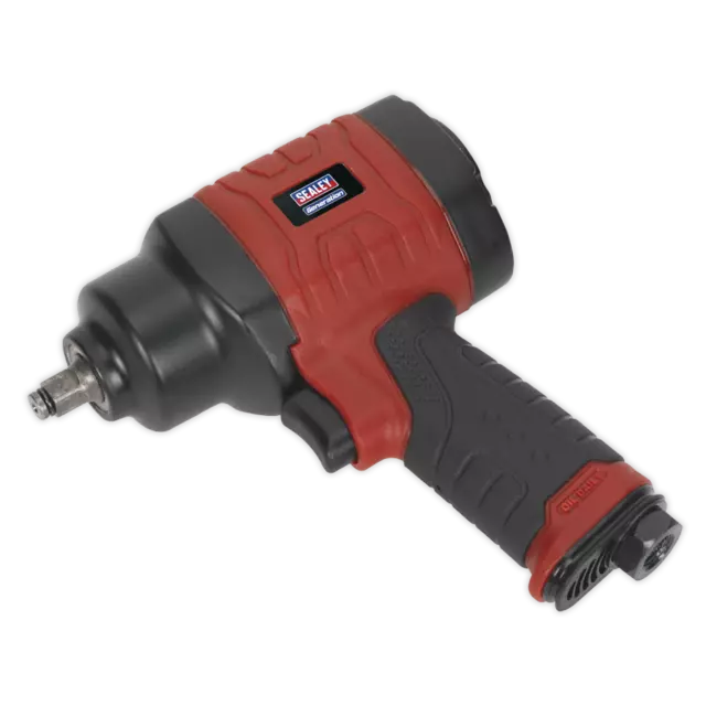 Sealey GSA6000 Composite Air Impact Wrench 3/8 Drive Twin Hammer