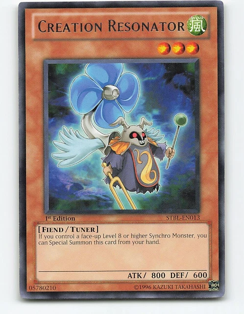 STBL-EN013 CREATION RESONATOR Rare 1st Edition NM Yugioh Card £2.45 - UK STBL-EN013 CREATION RESONATOR Rare 1st Edition NM Yugioh Card £2.45 - UK