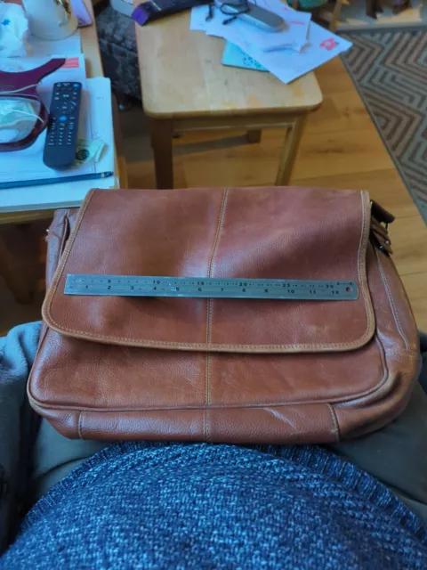 Genuine Leather Satchel Shoulder Bag Messenger Laptop briefcase for Men