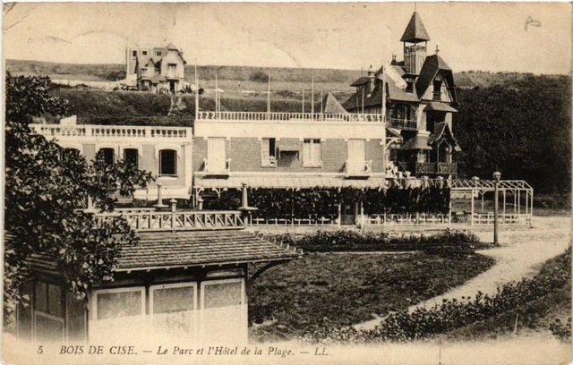 Carte Postale Ancienne – Bois De Cise, Les Pelouses Et Villa Lumen (80)