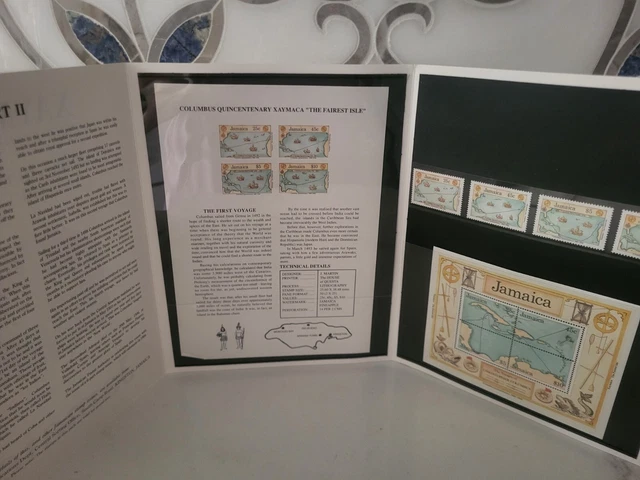 Jamaica Stamps 1990, Columbus Quincentenary, (2nd Issue) Imperforate Booklet Set