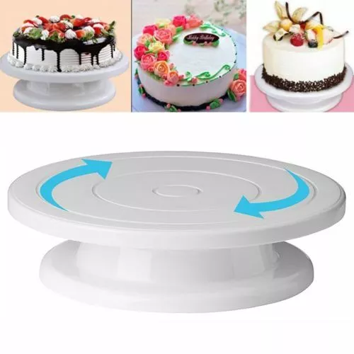 Rotating Turntable Revolving 28 cm Fondant icing Cake Decorating Display Stand L