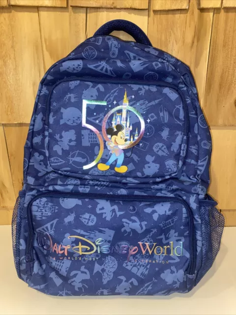 Walt Disney World Parks 50th Anniversary Mickey Mouse Backpack