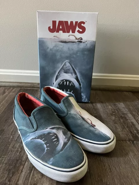 Sperry X Jaws 40th Anniversary  Shark Attack Slip On Boat Shoes Men’s 9