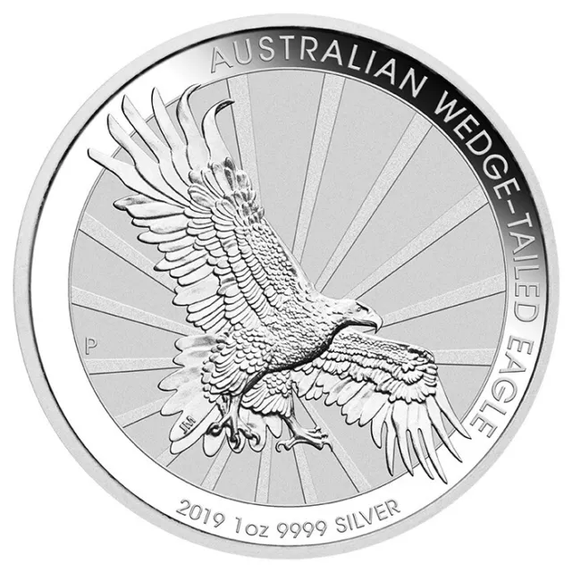 1 Oz Silver Coin BU Australian Wedge Tailed Eagle 2019 Mintage worldwide 50000 