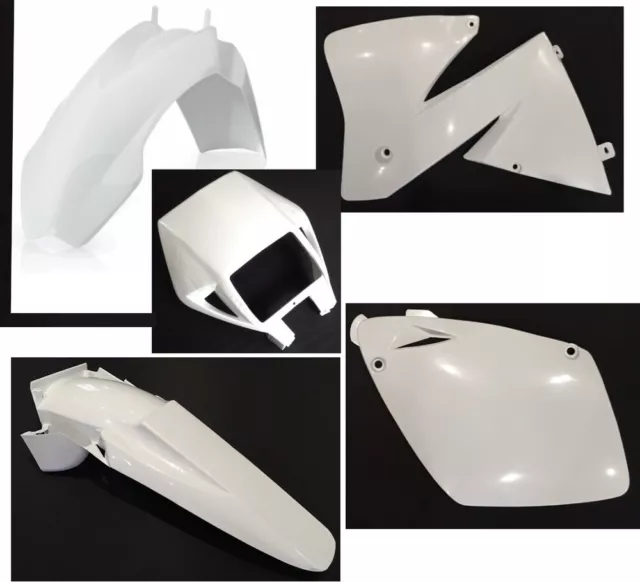 Plastiksatz Plastikkit weiss KTM EXC 2000 2002 MX SX Enduro Verkleidung