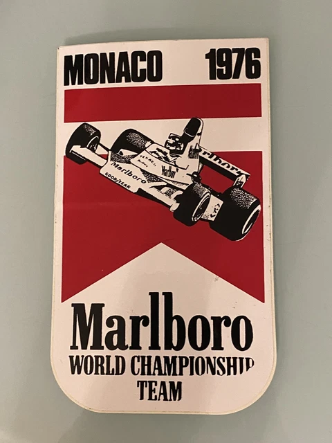 autocollant sticker adesivo GRAND PRIX MONACO 1996 F1 Formule 1 ACTION MALRBORO