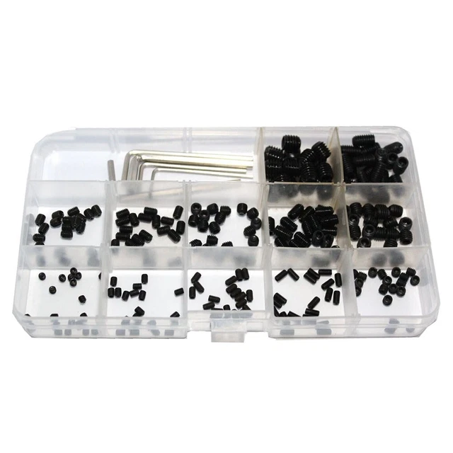 Kit de vis de douilles hexagonales fiables en acier au carbone 240 pièces compl