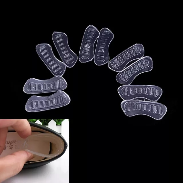 1 Pair Silicone Gel Heel Grip Back Liner Shoe Insole Pad Foot Care Protector.jh