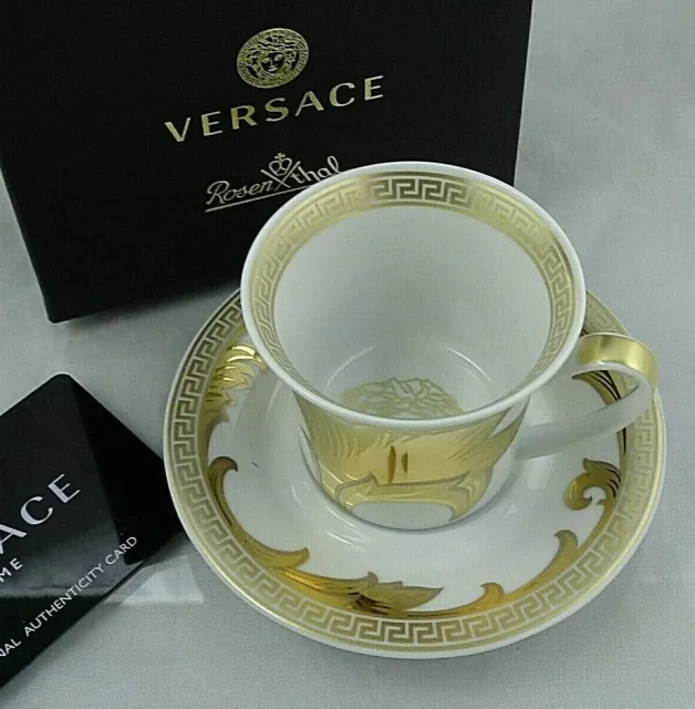 Rosenthal Versace Ikarus Arabesque gold Espressotasse 2-tlg. Neu & Ovp 1.Wahl