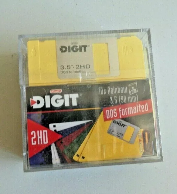DIGIT 3.5 . disketten (90 mm) 2HD DOS formatted disketten