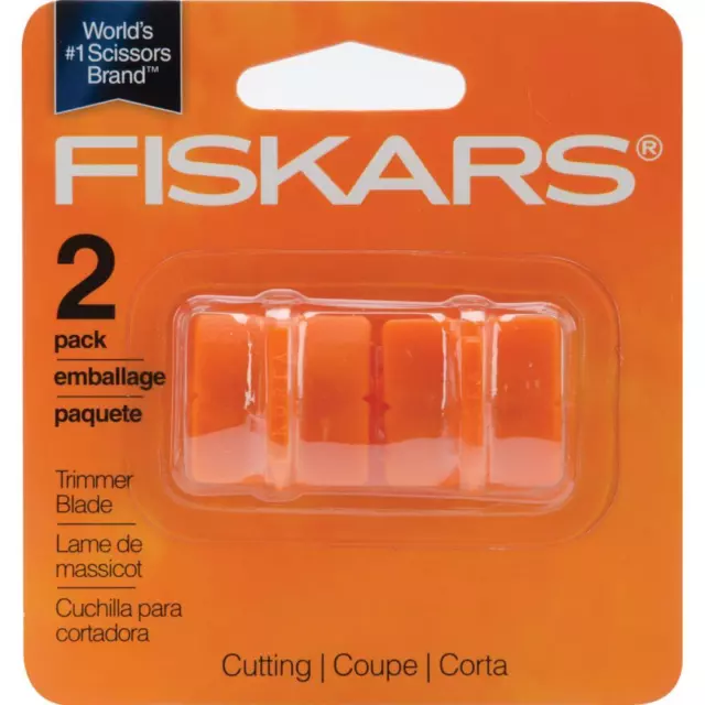 Fiskars Paper Trimmer Refill Blade Cartridges Twin Pack 9596 Straight Style  G