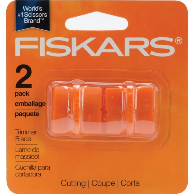 Fiskars Paper Trimmer Refill Blade Cartridges Twin Pack 9596 Straight Style  G