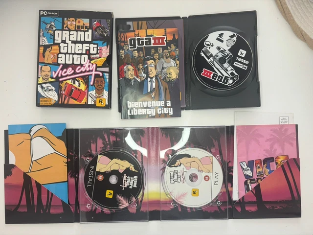 GTA Double Pack : III + Vice City Pour PC - Version Française Complète, Très Bon état