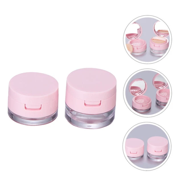 Abs Puderdose Lose Pulverbehälter Loser Pudertopf Make-up-Puder