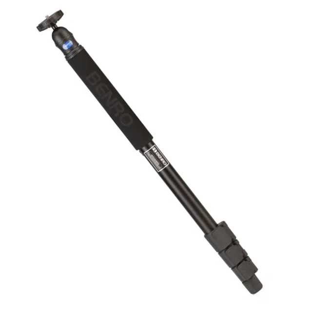 Benro MIS28ABR0 iStudio AL Series 2 Monopod Kit, 4 Section, Flip Lock + BR0 Head