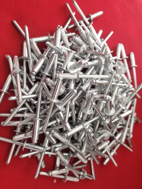 1/4" X 1/2" Grip Aluminum Pop Rivets ABA88 LOT OF 250 Bulk Rivet King