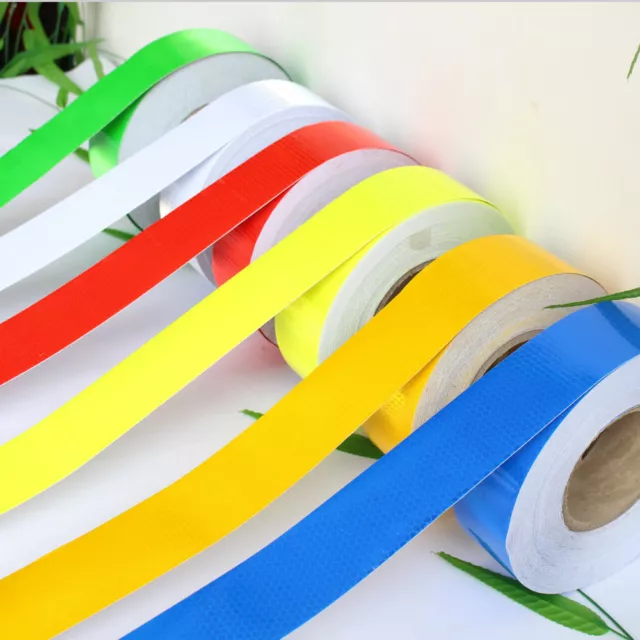 3M 10M 25M 38M Reflective Safety Warning Conspicuity Tape Sticker Roll Strip 3