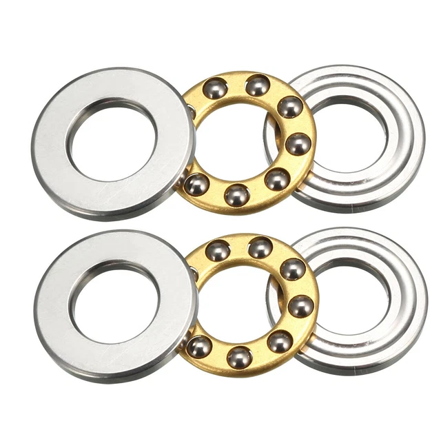 F6-12M spinta miniatura sfere 6x12x4.5mm Acciaio cromato 2pz
