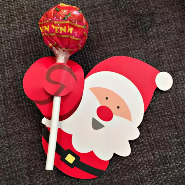 50pcs Christmas Candy Decorative Card Creative Kids Candy Gifts Package Wrapping