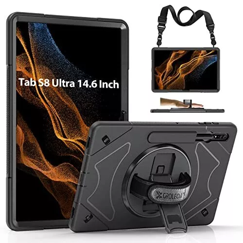 Galaxy Tab S8 Ultra Case GROLEOA Heavy Duty Cover for Samsung Tablet S8 Ultra...