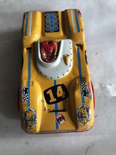Ancienne Voiture Joustra Renault 16 Filoguidée – Pour Pièces, Rouge, Plastique/métal